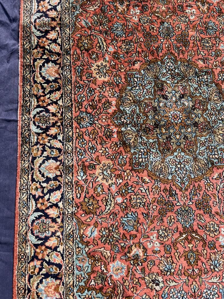 ビンテージ ラグ シルクラグ 絹 カーペット キリム 163x92cm 絨毯 ペルシャ絨毯 手織り 細長い 長方形 ビンテージラグ 幾何学 ビンテージ ワンルーム バルーチ トルクメン トライバル ラグ MARWIL-DEMENAGEMENTS_CH