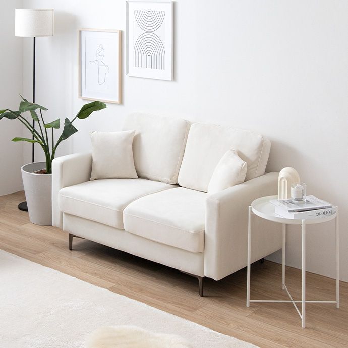 光沢アイアン脚 クッション付き