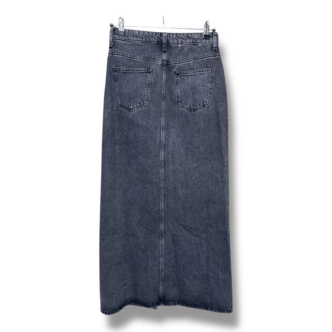 FRAY I.D フレイアイディー デニムスカート 定価23100円 スリット ロングデニムスカート ALL Lead the future レディース サイズ0 ブラック系 秋 ゴーゴー古着マルイ北千住店 22 No.K787