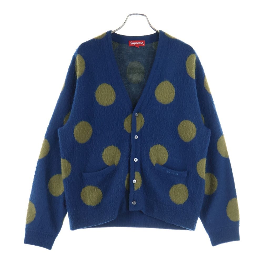 Supreme ブラッシュド ポルカ ドット カーディガン ネイビー 20ss SUPREME (シュプリーム) 20SS Brushed Polka Dot Cardigan ブラッシュ