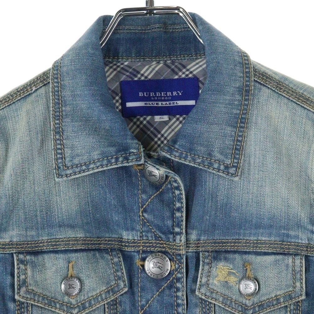 BURBERRY BLUE LABEL (バーバリーブルーレーベル) ロゴ刺繍 バーバリー
