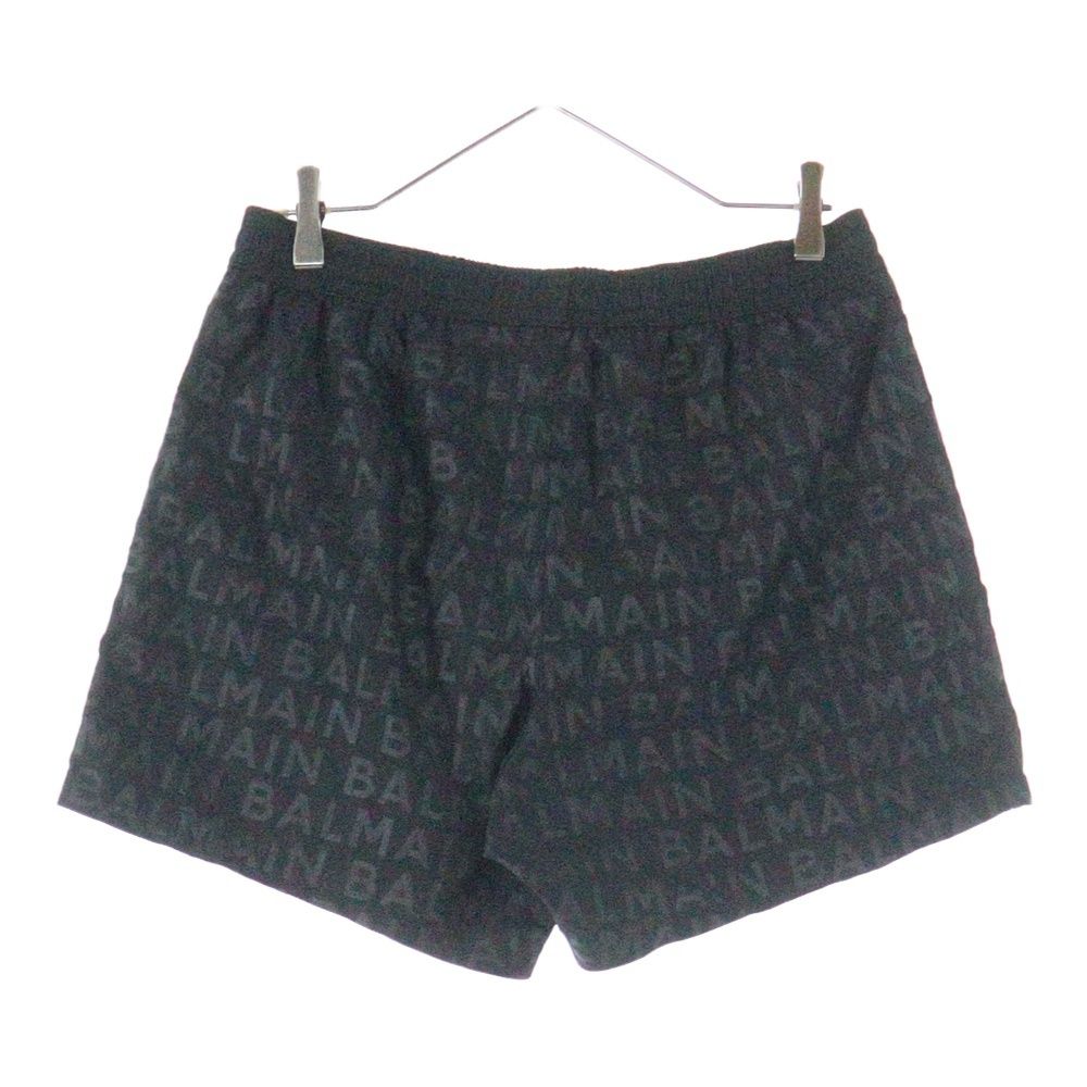 BALMAIN バルマン リピートロゴトラックショーツ スイムショーツ ブラック