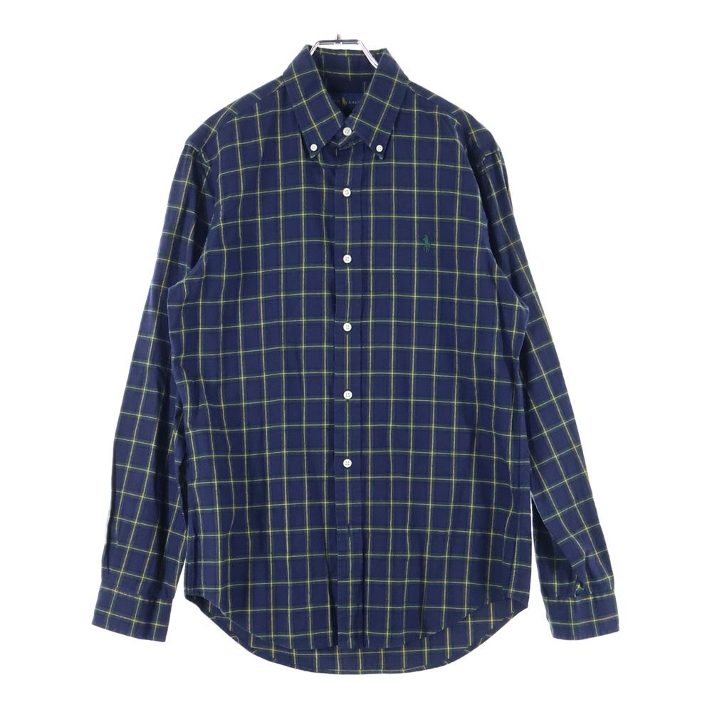 POLO RALPH LAUREN ラルフローレン 長袖シャツ リネン ネイビー ポニー 