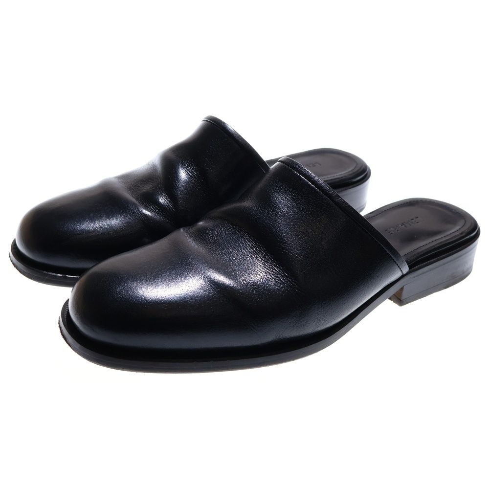 LEMAIRE ルメール SQUARE MULE FO 0033 LL 0042 スクエア レザーミュール ブラック