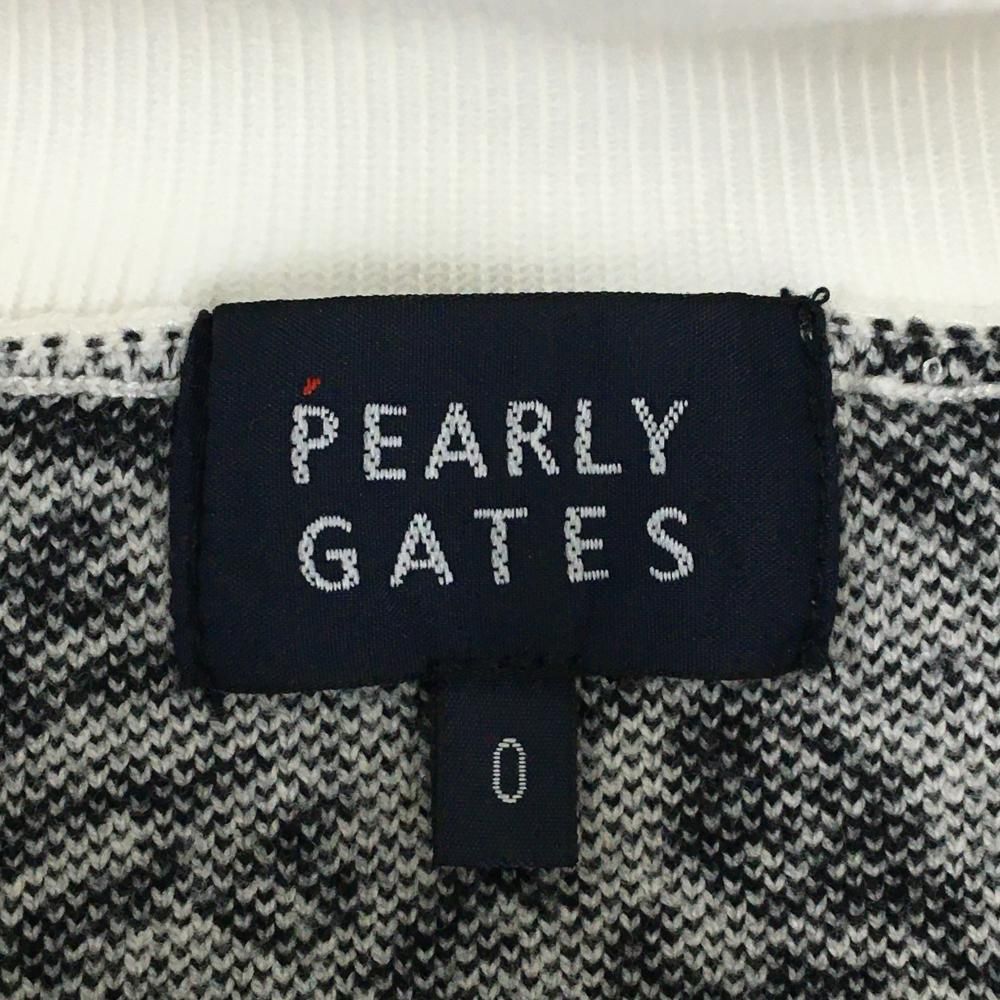パーリーゲイツ タートルネックセーター 白×黒 花柄 ニット コットン混 レディース 0 S ゴルフウェア PEARLY GATES LLC-HASEGAWATOSO_COM