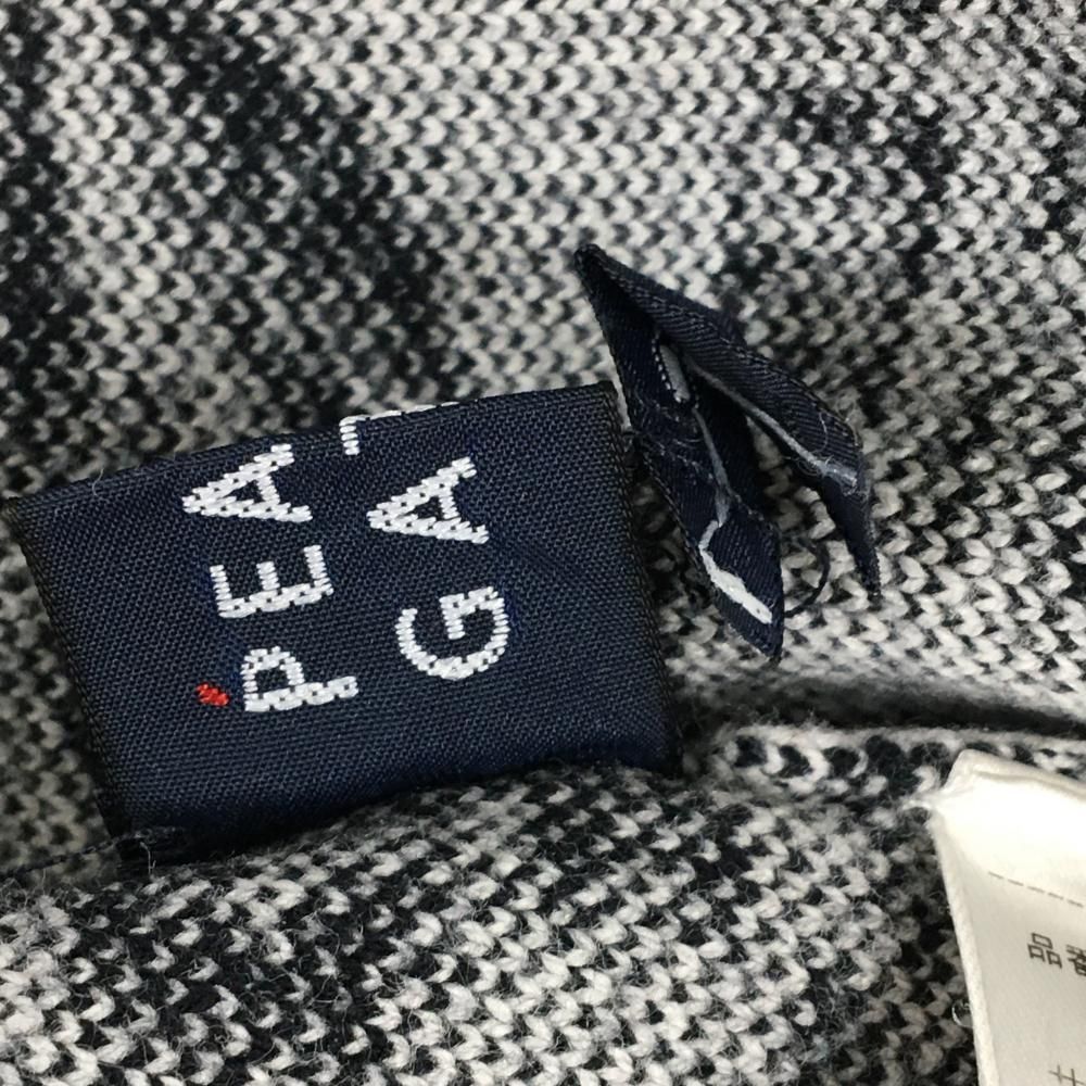 大幅割引！ 超 パーリーゲイツ ニットスカート 白×黒 花柄 ウエストゴム レディース 0 S ゴルフウェア PEARLY GATES