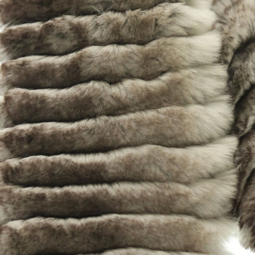 CHANEL シャネル ココマーク オリラグ ファーストール マフラー グレー