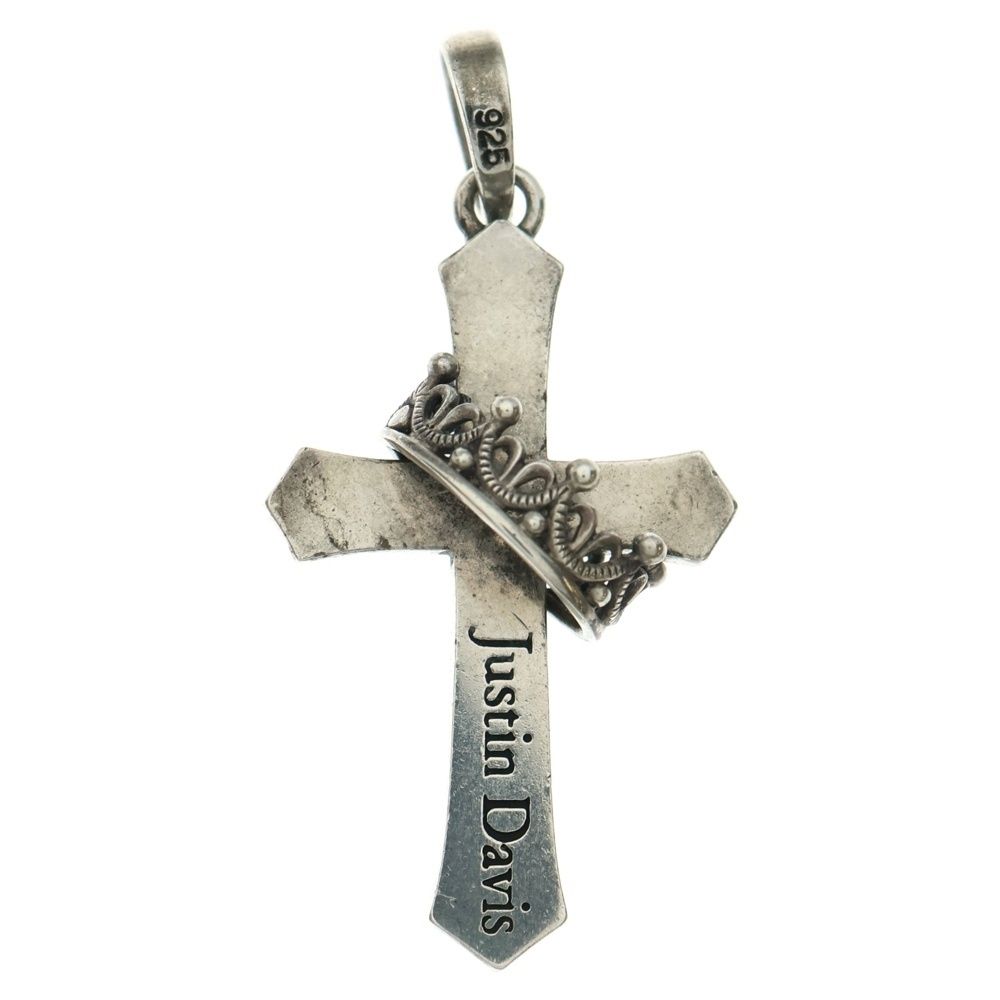 Justin Davis ジャスティンデイヴィス クロスクラウンネックレス シルバー