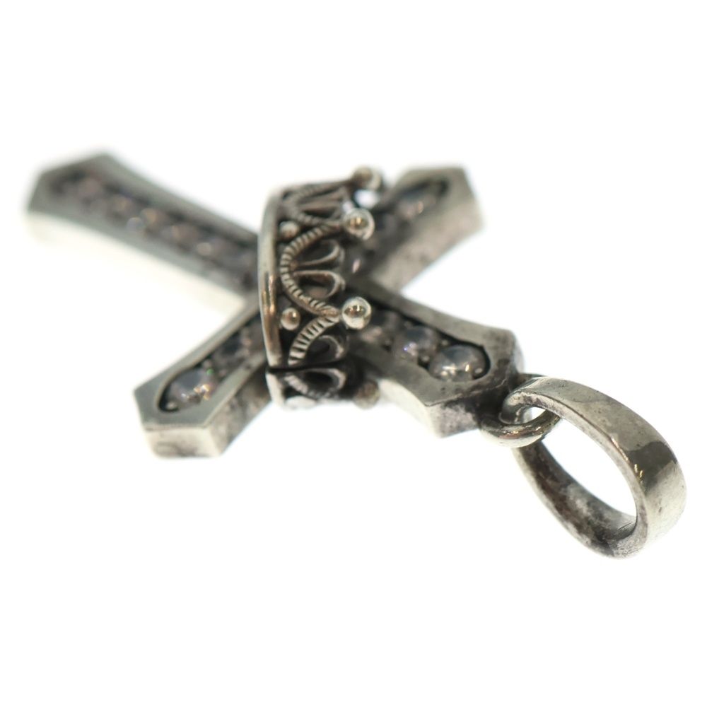 Justin Davis ジャスティンデイヴィス クロスクラウンネックレス シルバー DECORATOM_COM_BR