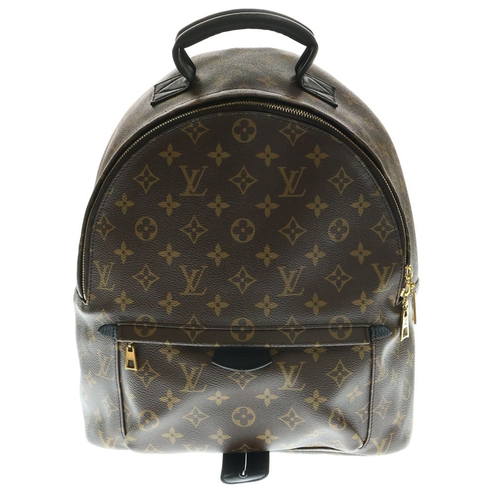 LOUIS VUITTON ルイヴィトン モノグラム パームスプリングスMM レザーバックパック リュック ブラウン M41561