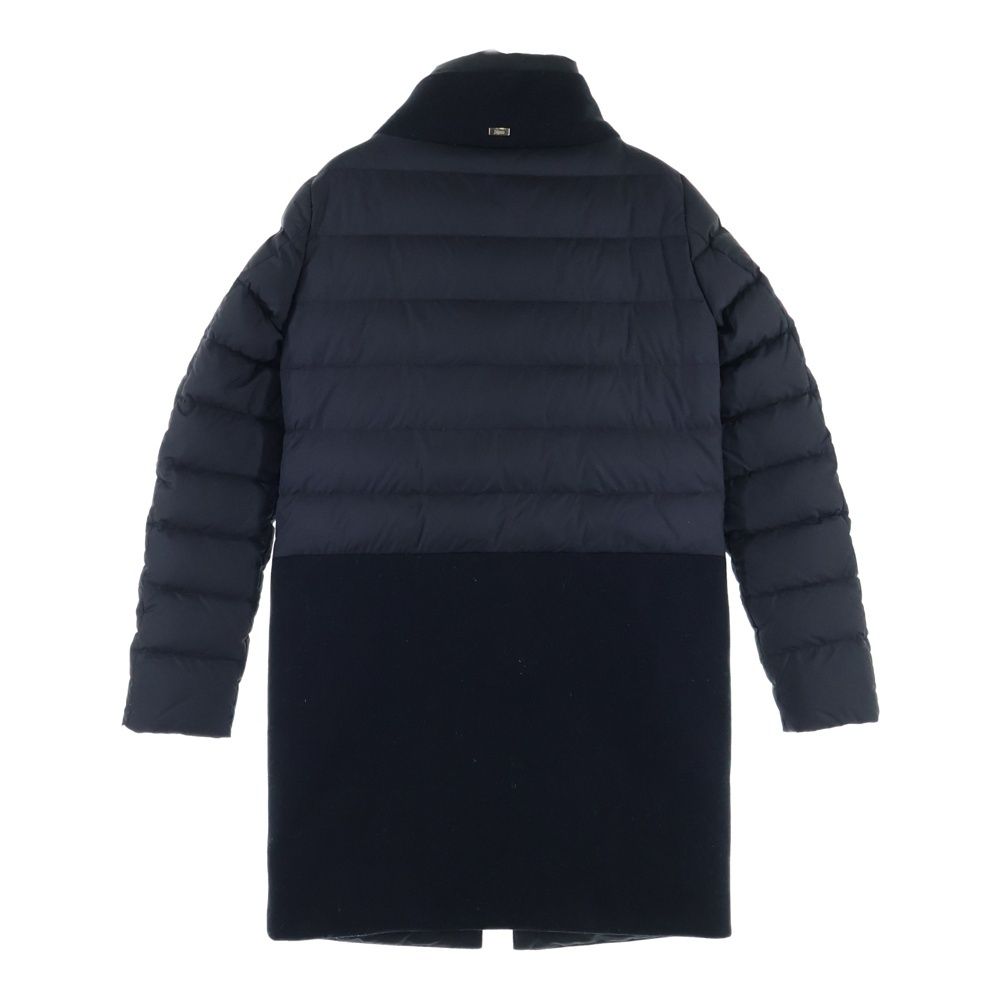 HERNO ヘルノ ウール切り替え ジップアップダウンジャケット ブラック P10239D-39601-9300