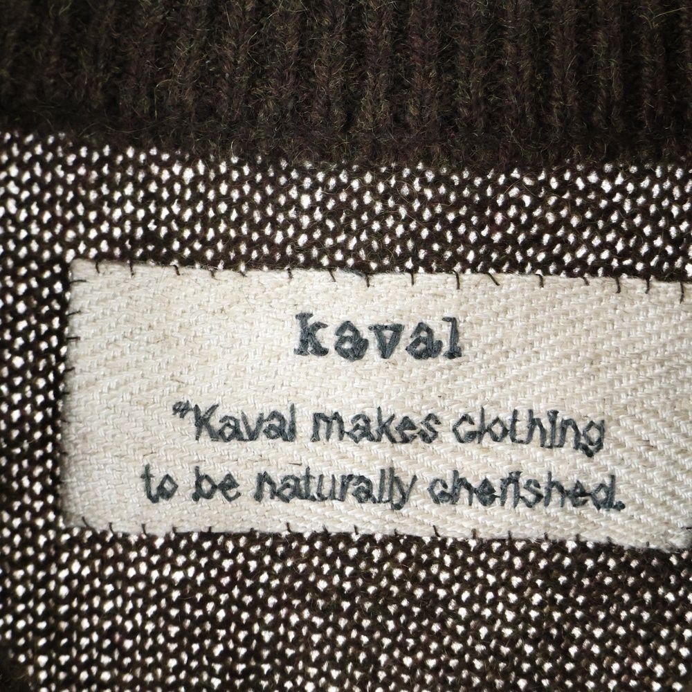 Kaval (カヴァル) Cashmere Sable Knit カシミヤ セーブル クルー
