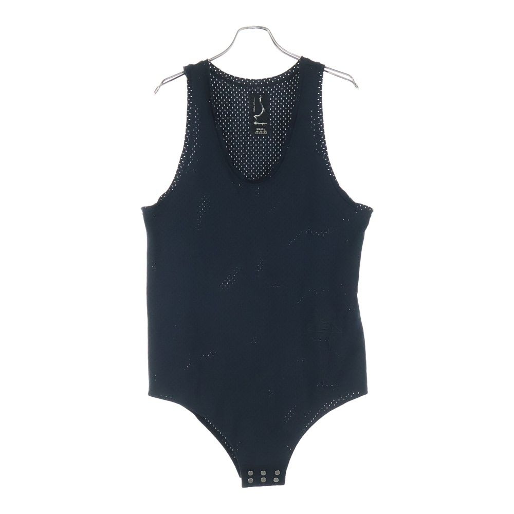 Rick Owens リックオウエンス ×CAHMPION チャンピオン ロゴ刺繍 メッシュタンクトップ ブラック CM21S0011-216765