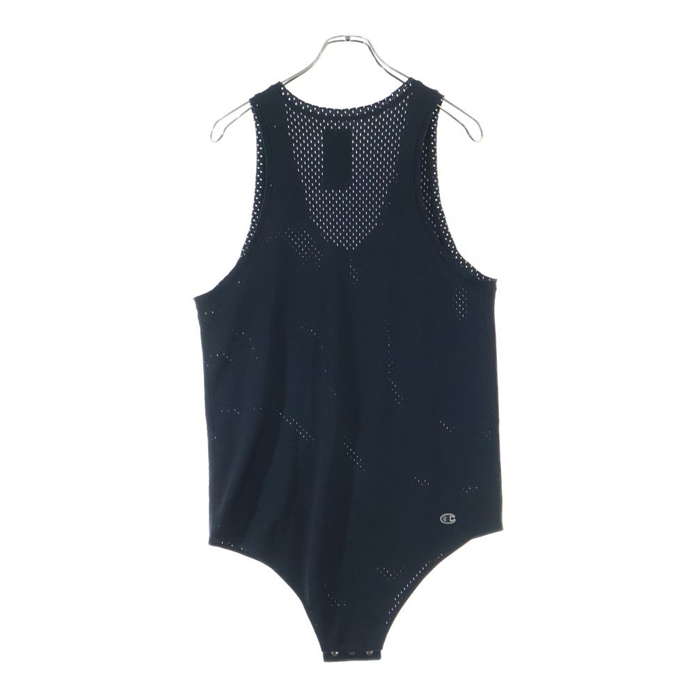 Rick Owens リックオウエンス ×CAHMPION チャンピオン ロゴ刺繍 メッシュタンクトップ ブラック CM21S0011-216765