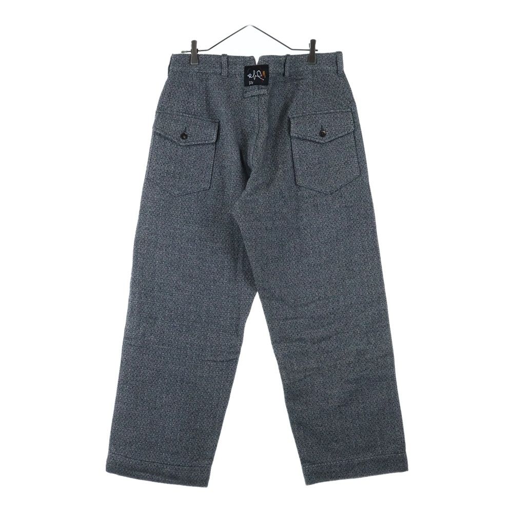 NO BRAND ノーブランド WILLOW PANTS ウール混 コットン スラックスパンツ グレー