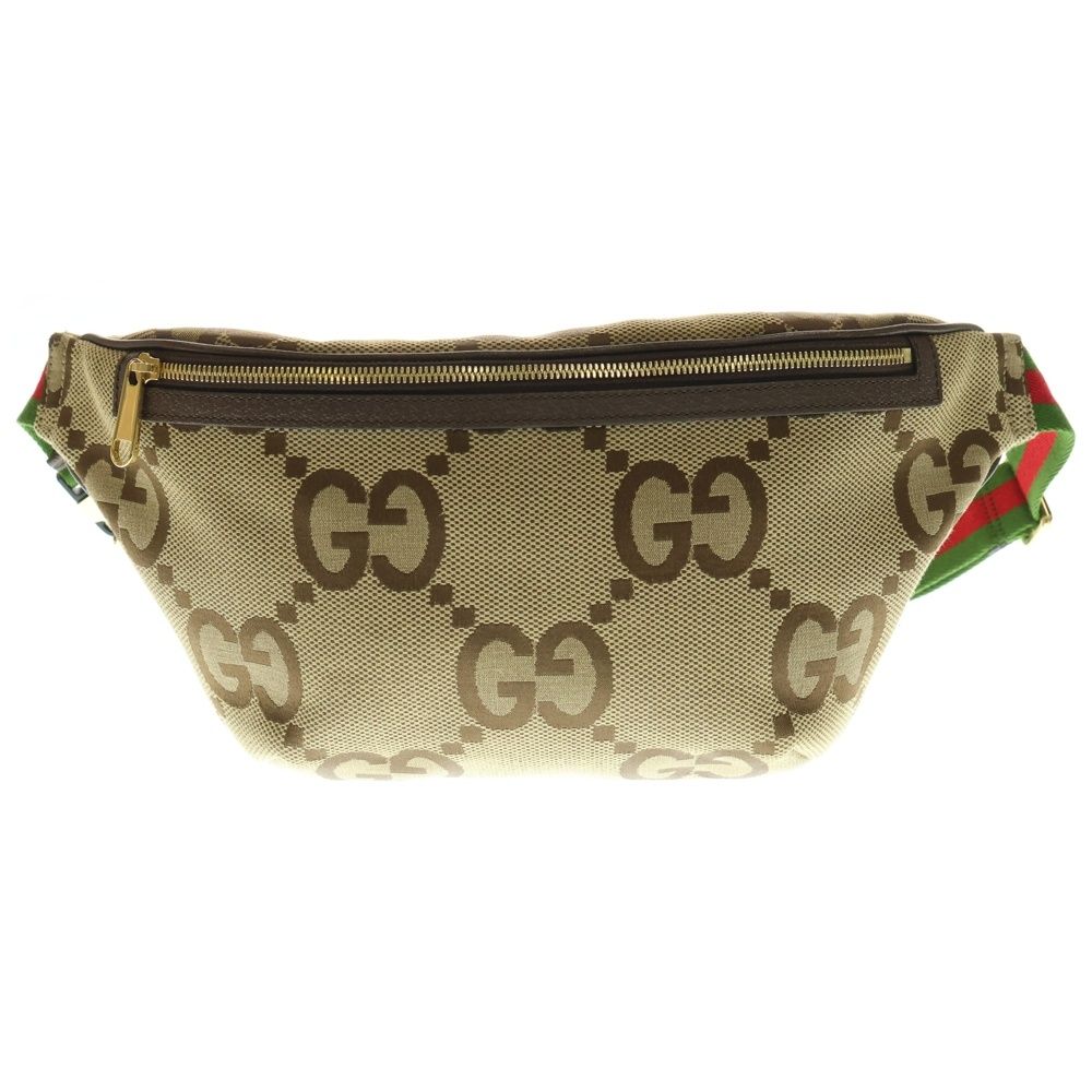 GUCCI グッチ ジャンボGG ウエストバッグ ベージュ キャンバス ショルダーバッグ 696031