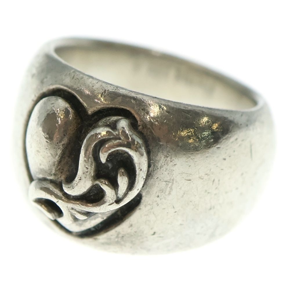 CHROME HEARTS クロムハーツ HEART IN BAND ハートインバンドリング シルバー