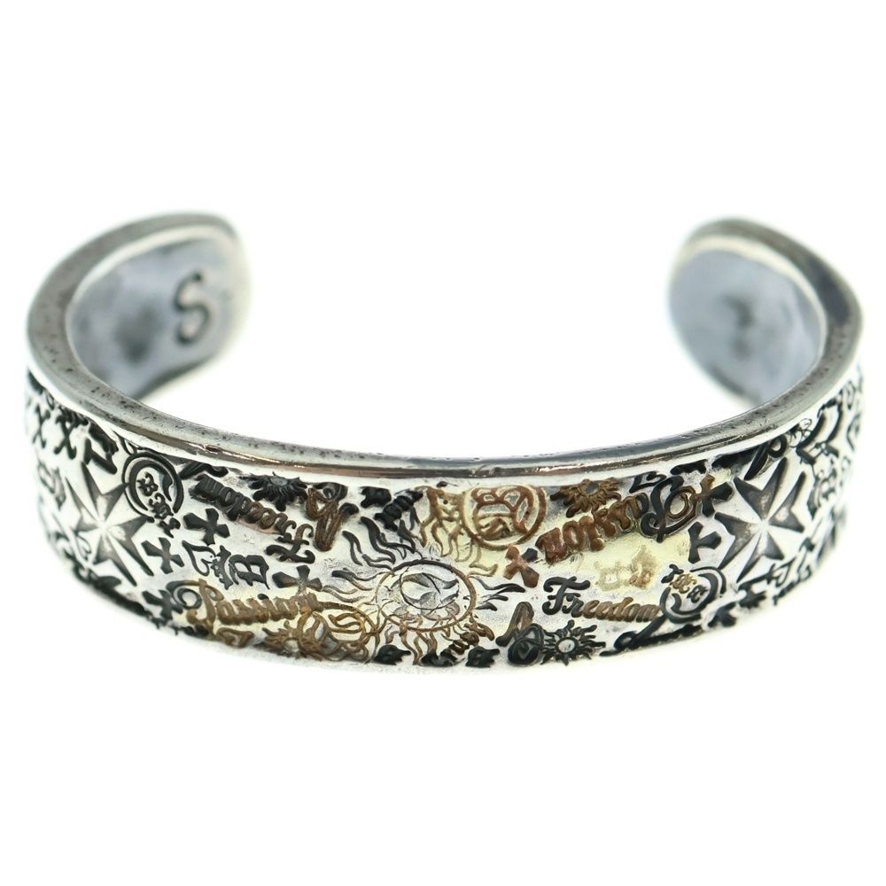 Bill Wall Leather|BWL ビルウォールレザー WIDE GRAFFITI BANGLE ワイド グラフィティー バングル ブレスレット シルバー