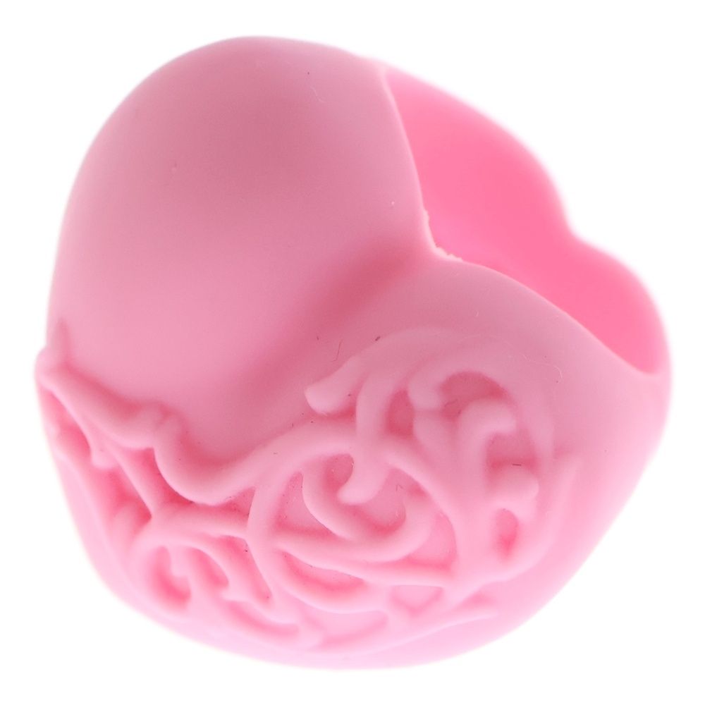 CHROME HEARTS クロムハーツ HEART PLSTC RING ハート シリコンラバーリング ピンク