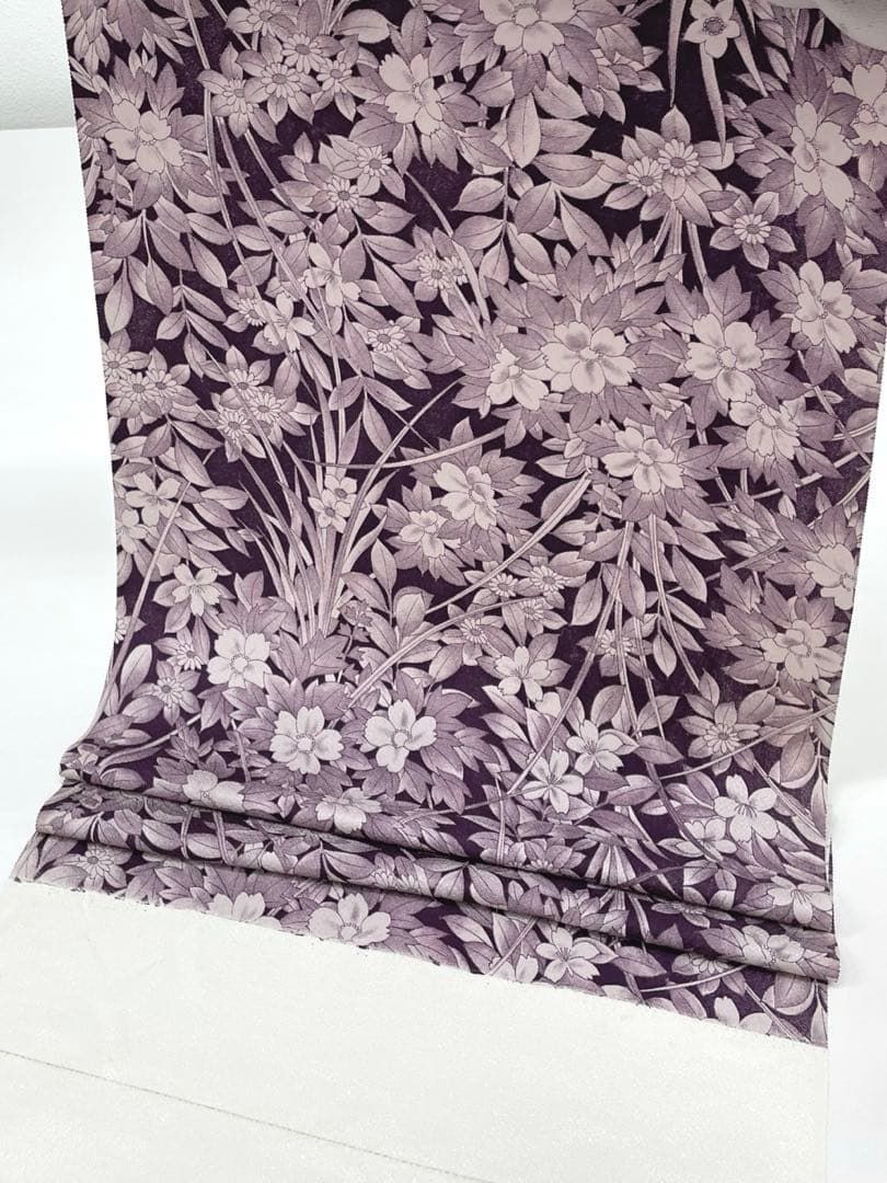 小紋 紋意匠 草花 正絹 反物 - メルカリ