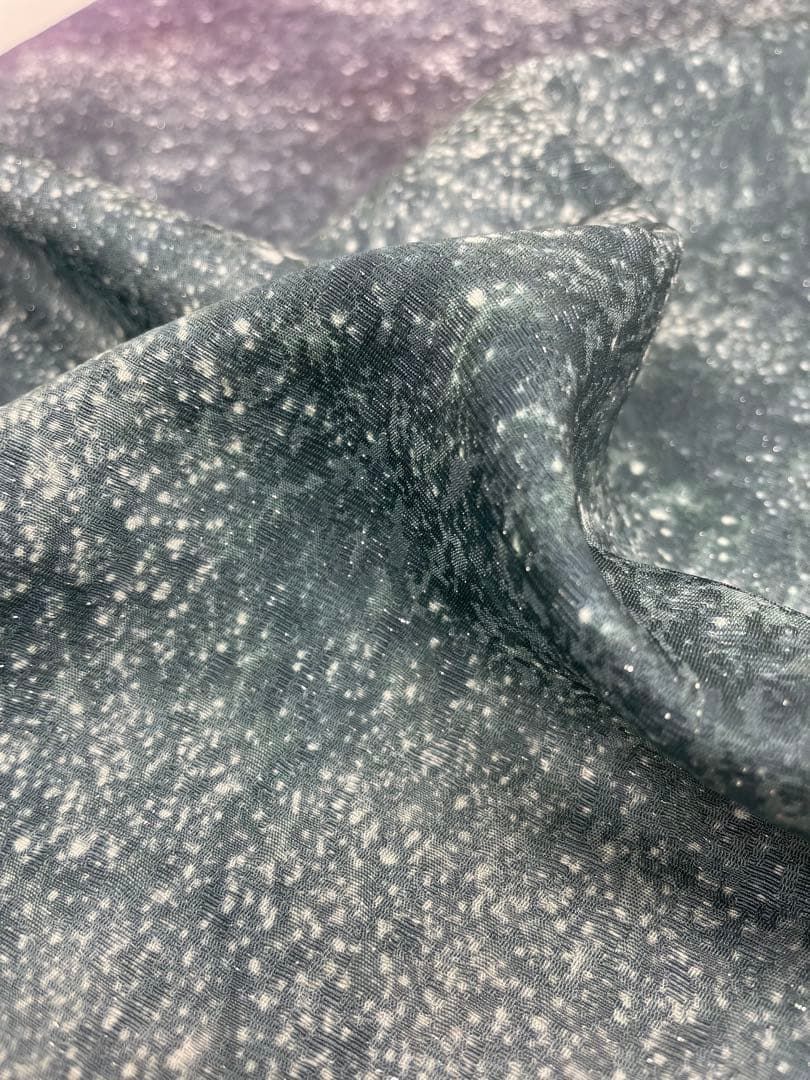 小紋 吉野一廉 銀通し 辻ヶ花 落款入 正絹 反物 - メルカリ