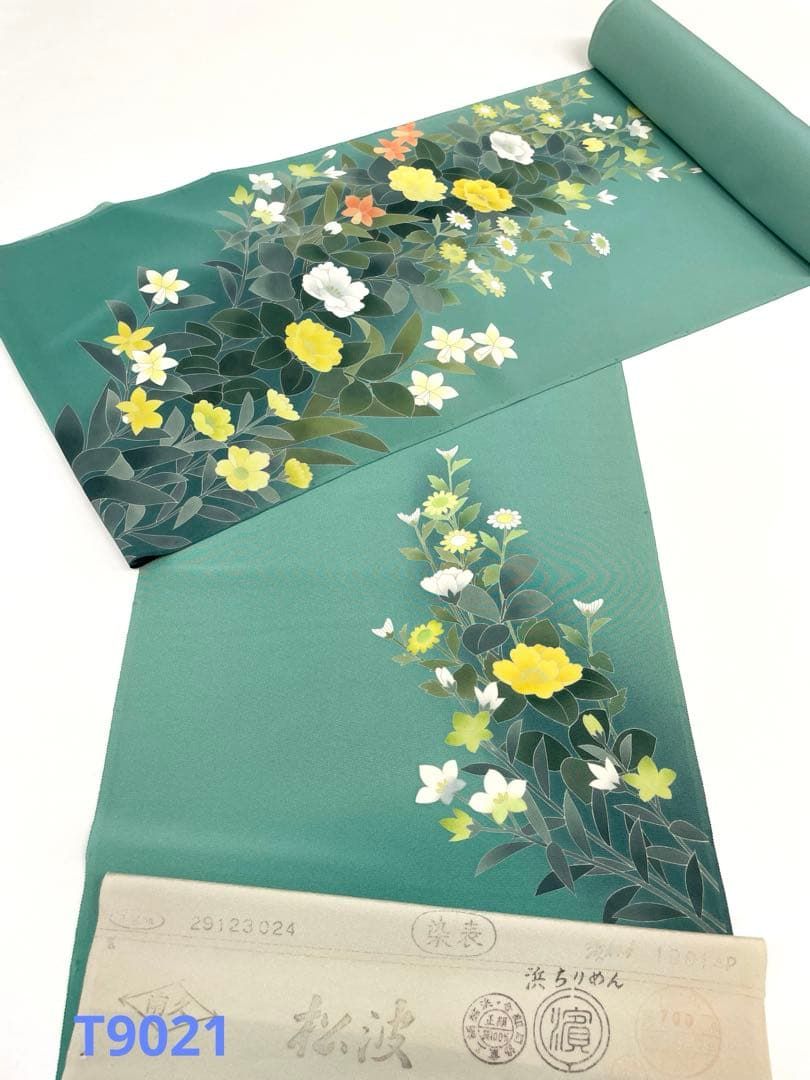 付け下げ 手描 落款入 浜ちりめん 正絹 反物 - メルカリ