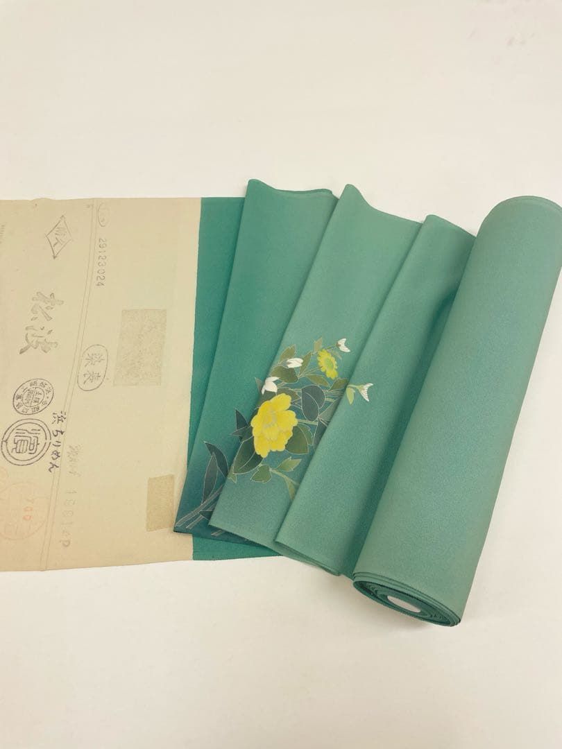 付け下げ 手描 落款入 浜ちりめん 正絹 反物 - メルカリ