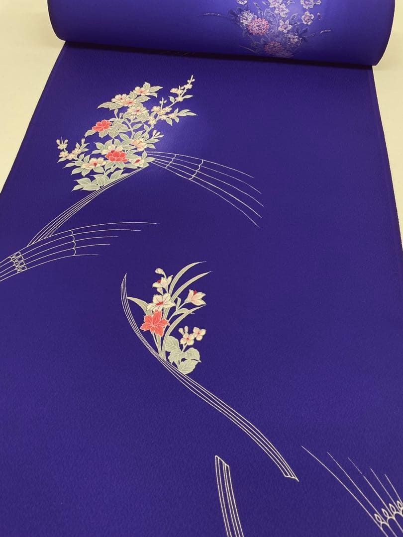 小紋 染の北川 金彩 藍鉄色 正絹 反物 小紋 染の北川 金彩 藍鉄色 正絹 反物 - メルカリ