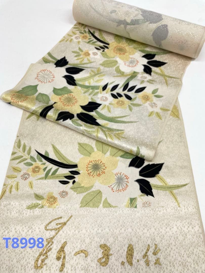 小紋 紋意匠 金彩 桜 正絹 反物 - メルカリ