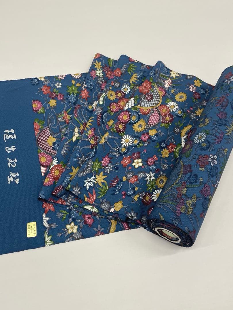 小紋 京紅型 全体柄 正絹 反物 - メルカリ