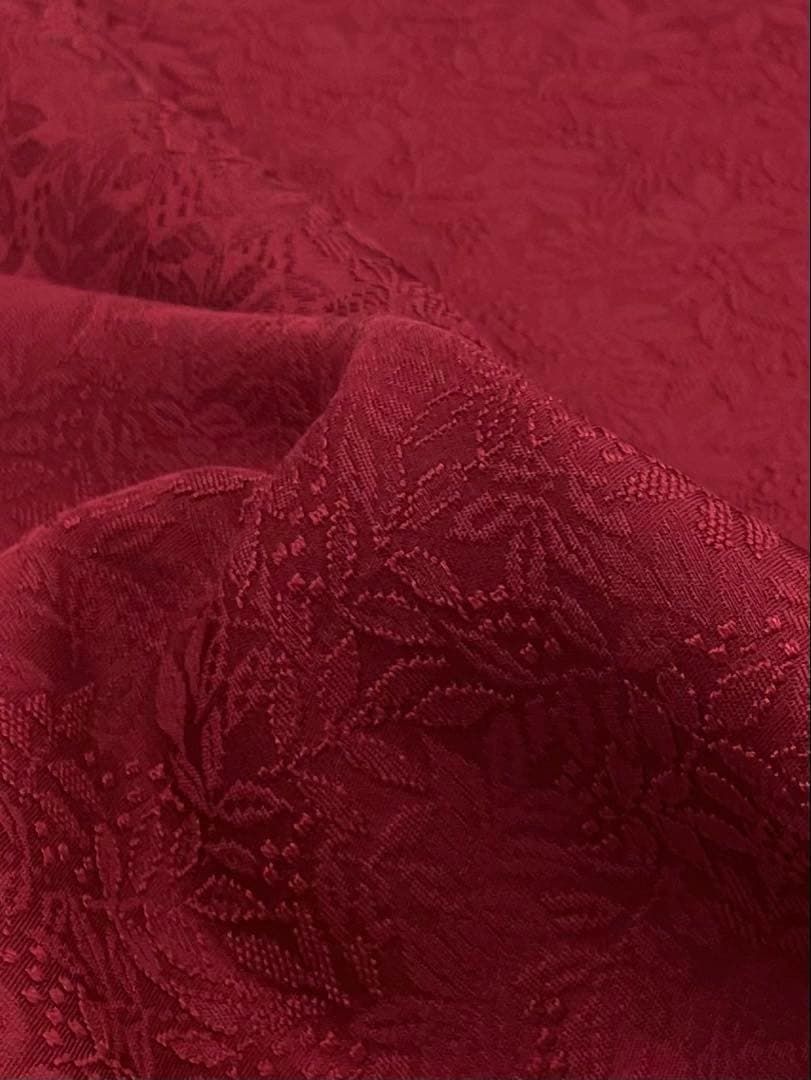 色無地 紋意匠 南天文様 正絹 反物 - メルカリ