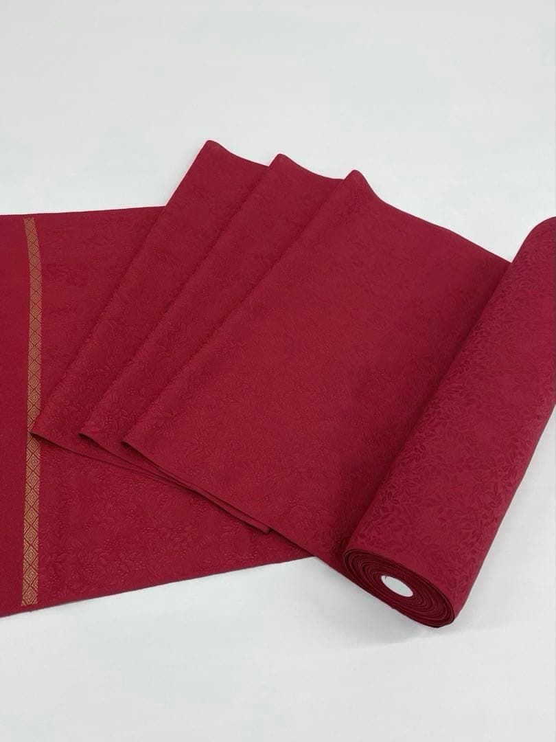 色無地 紋意匠 南天文様 正絹 反物 - メルカリ