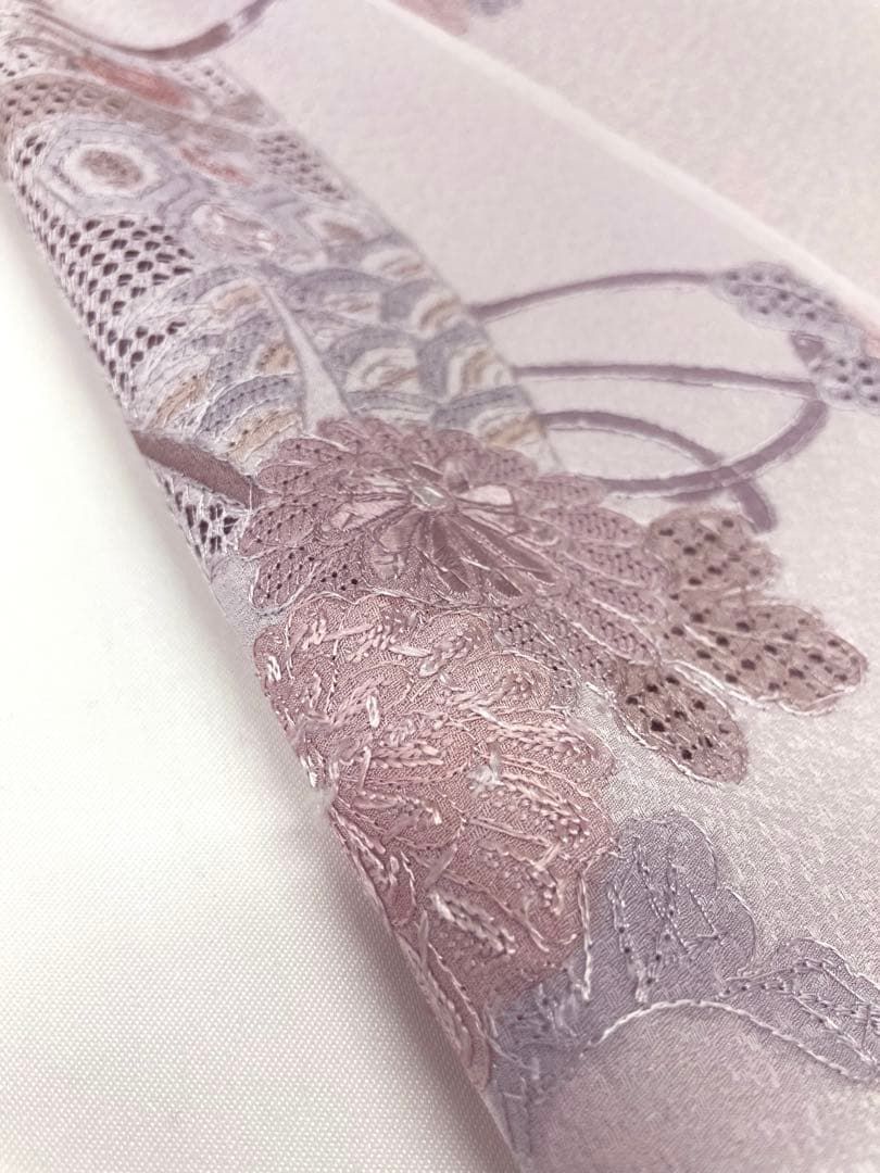 付け下げ 汕頭刺繍 相良刺繍 正絹 反物 付け下げ 汕頭刺繍 相良刺繍 正絹 反物 大島紬 汕頭 相良 蘇州 中国三