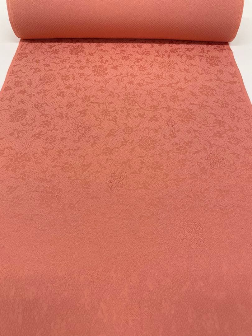 No.1026着物　正絹　色無地　八掛付　堅牢染　正倉院紋様　　反物　新品未使用 No.1026着物 正絹 色無地 八掛付 堅牢染 正倉院紋様 反物 新品未使用