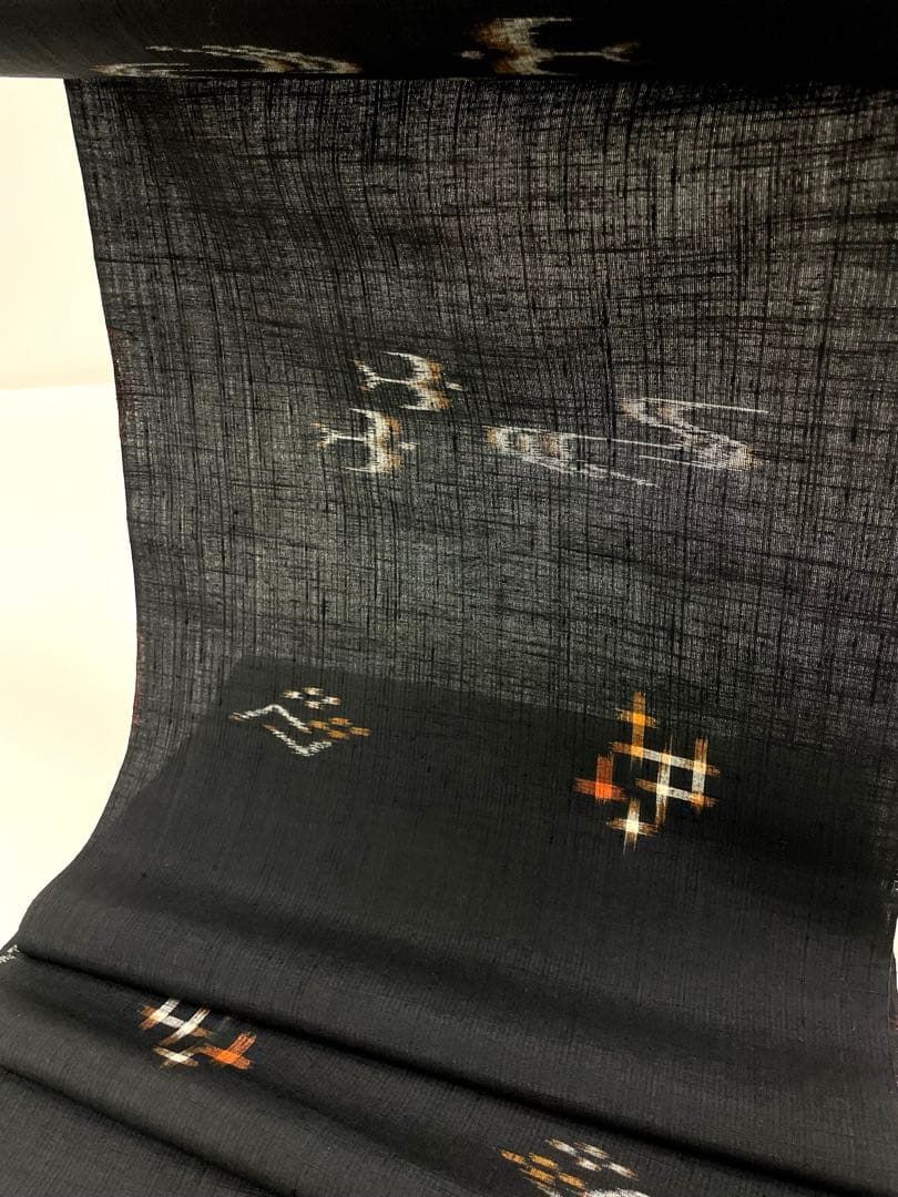つむぎ 越後絵織 絣柄 正絹 反物 T8954 - メルカリ