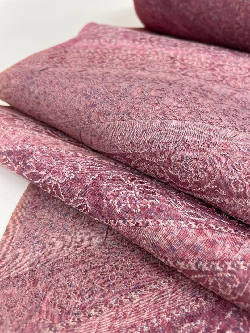 コート地 紋意匠 斜めぼかし 正絹 反物 - メルカリ