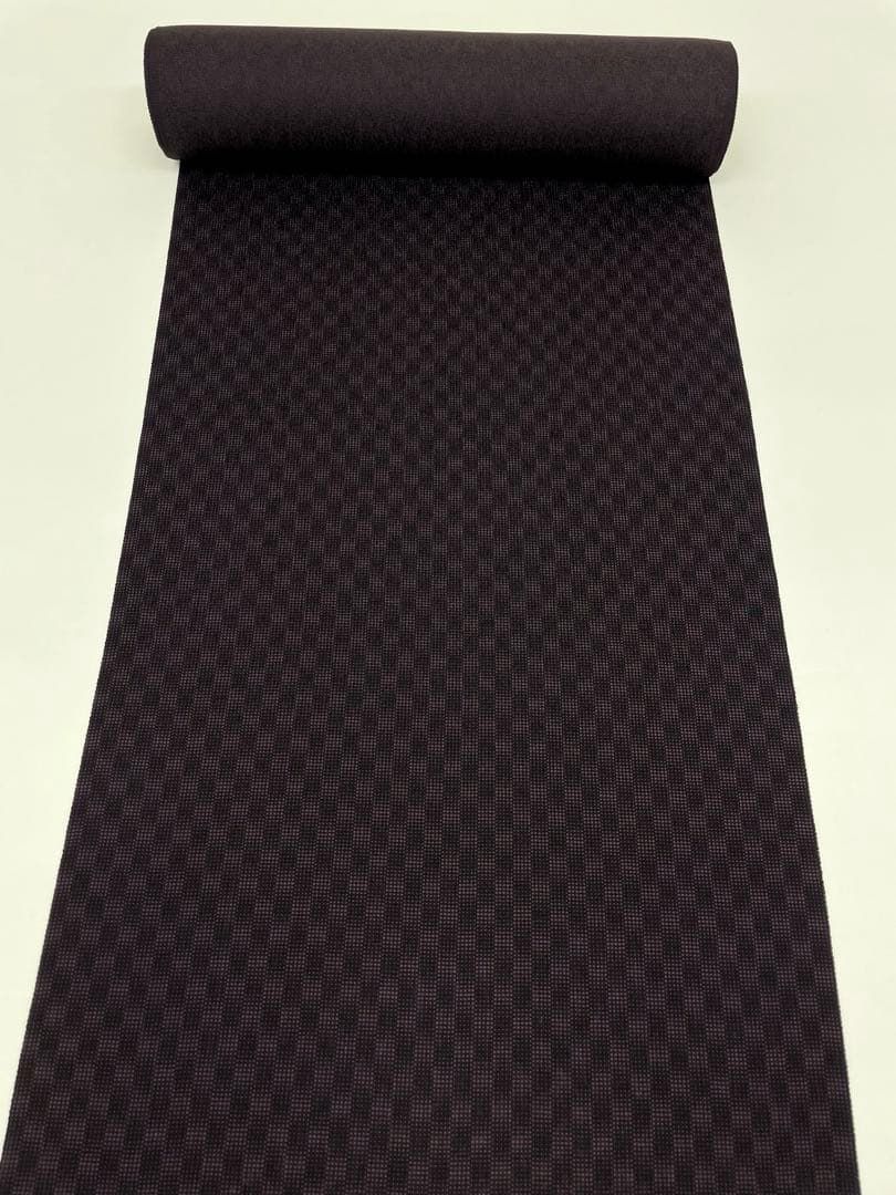 小紋 市松模様 日本の絹 正絹 反物 - メルカリ