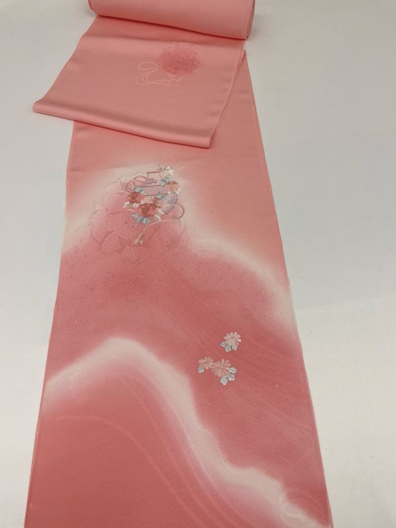 付け下げ 紋意匠 シンプル 正絹 反物 付け下げ 刺繍 紋意匠 八掛付 正絹 反物 T8942 - メルカリ