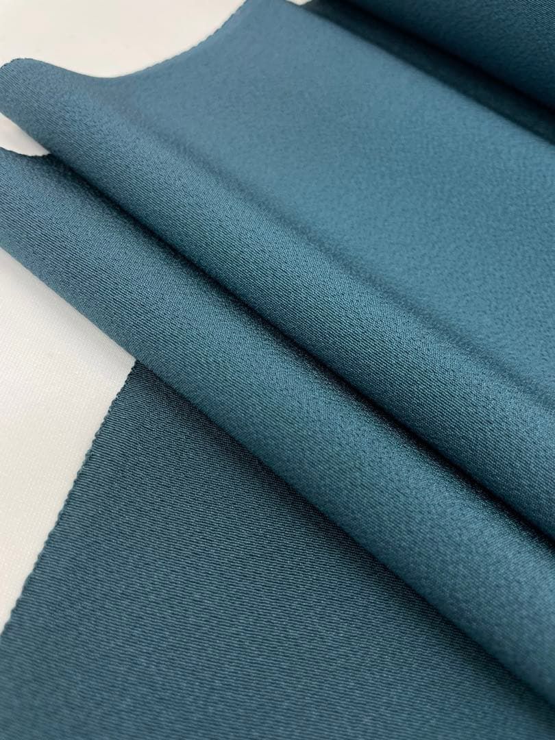 色無地 両面染 堅牢染 草木染 共八掛 正絹 反物 色無地 両面染 堅牢草木染 共八掛 青丹色×革色 正絹