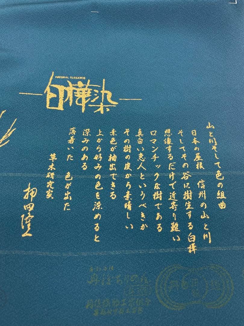 色無地 堅牢染 白樺染 草木染 共八掛 御召茶色 正絹 反物 - メルカリ