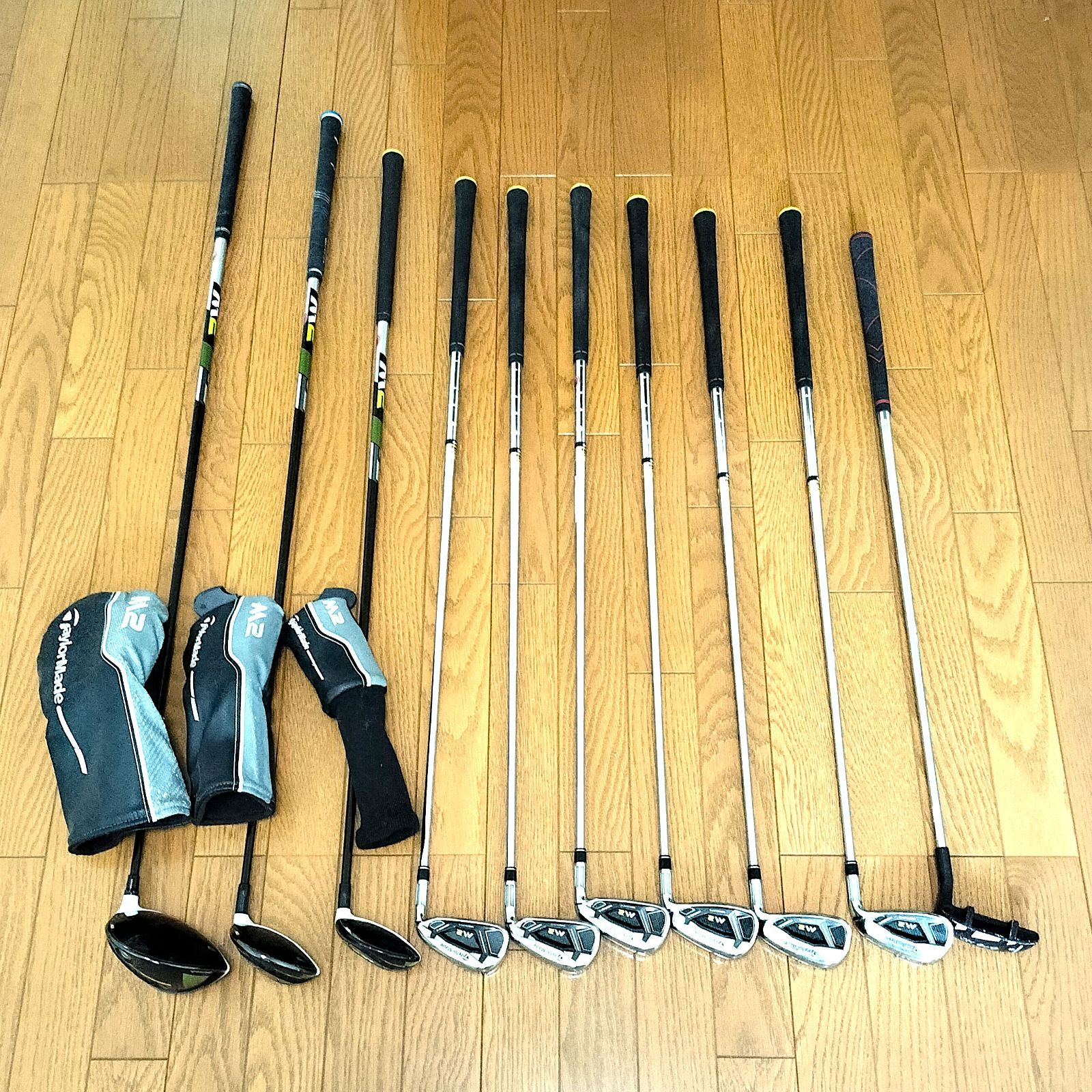 Taylor Made テイラーメイド M2 ドライバー ウッド ユーティリティ アイアン ウェッジ チッパー 1W 3W 3u 5～9 P ゴルフクラブ 10本セット フレックスS