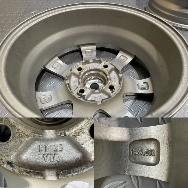 DUNLOP PRD LFM526 社外ホイール 13インチ 4本 5J4HPCD100 35 プロボックス サクシード ヴィッツ パッソ等 MHX013 FFCRYSTALESIA_COM