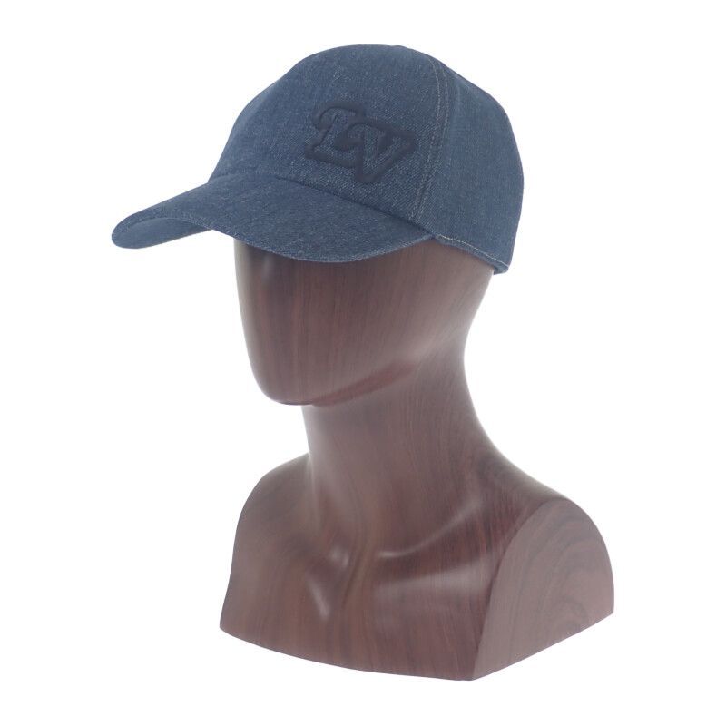  LOUIS VUITTON キャスケット LV デニム M 7009 L キャップ コットン インディゴ ブルー メンズ 小物 その他 キャップ