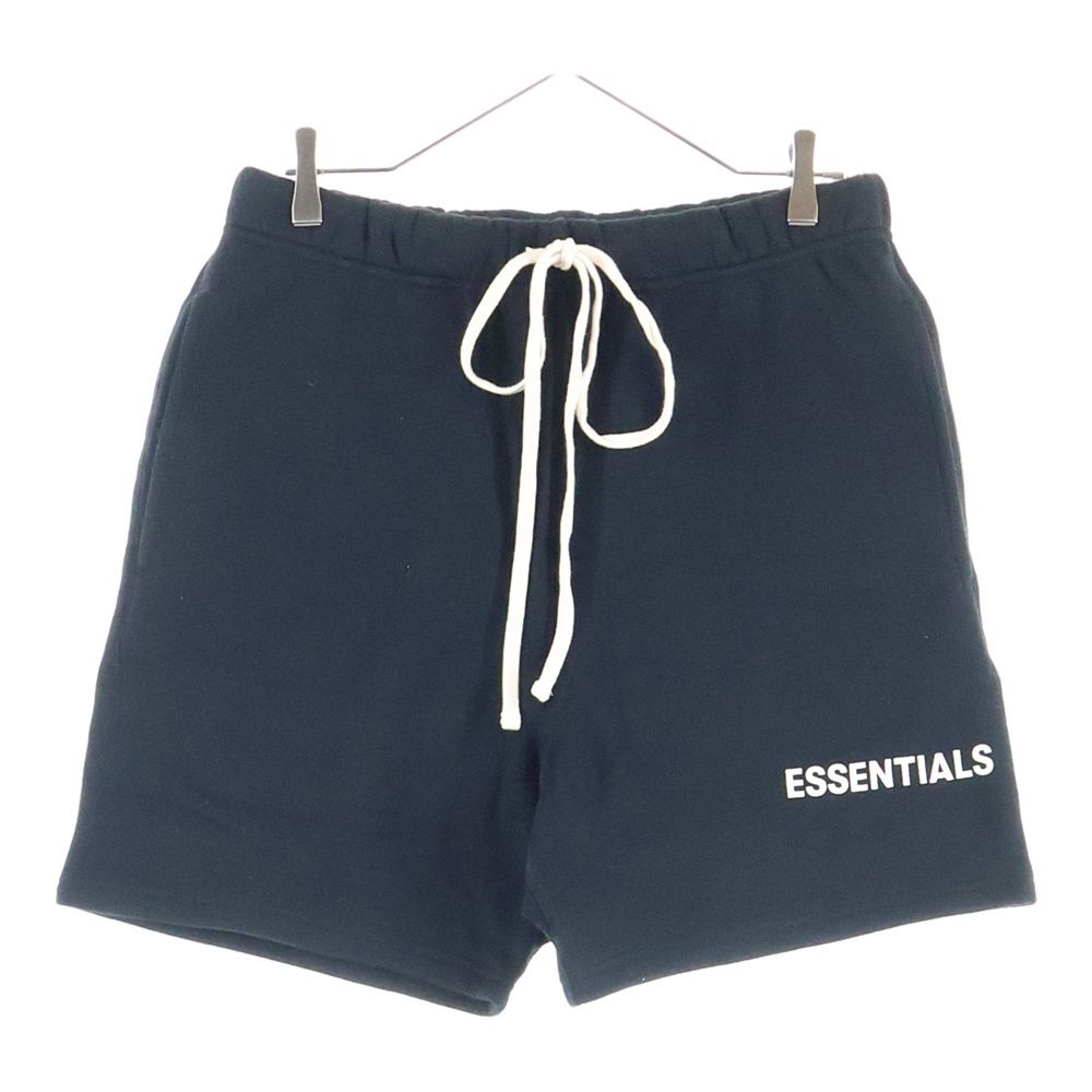 FEAR OF GOD ESSENTIALS フィアオブゴッド エッセンシャルズ SHORT PANTS ロゴプリント スウェットハーフパンツ ショーツ ブラック