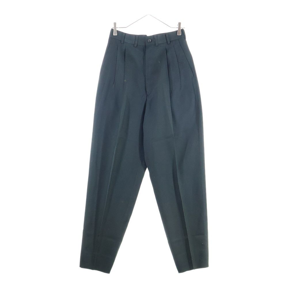 Yohji Yamamoto POUR HOMME ヨウジヤマモト プールオム 90s 2タック アセテート ワイド テーパード スラックス ロングパンツ ブラック