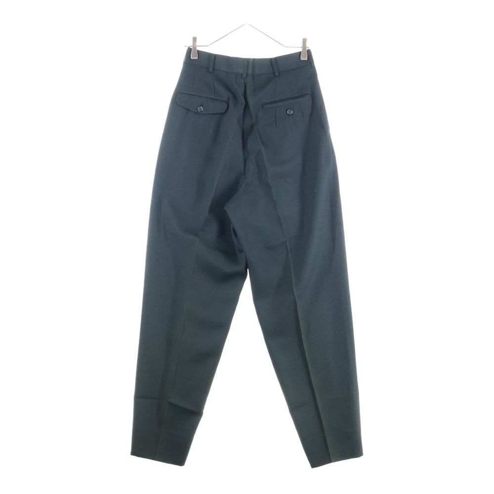 Yohji Yamamoto POUR HOMME ヨウジヤマモト プールオム 90 s 2タック アセテート ワイド テーパード スラックス ロングパンツ ブラック