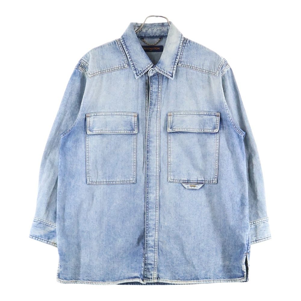 LOUIS VUITTON ルイヴィトン 22AW Oversized Denim Shirt オーバーデニムシャツ インディゴ ブルー RM222Q NT0 HNS46W