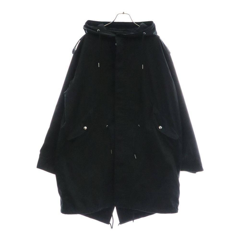 CELINE セリーヌ 24SS テクニカルコットン ジップアップ モッズコート ブラック 2W20C004N.38NO