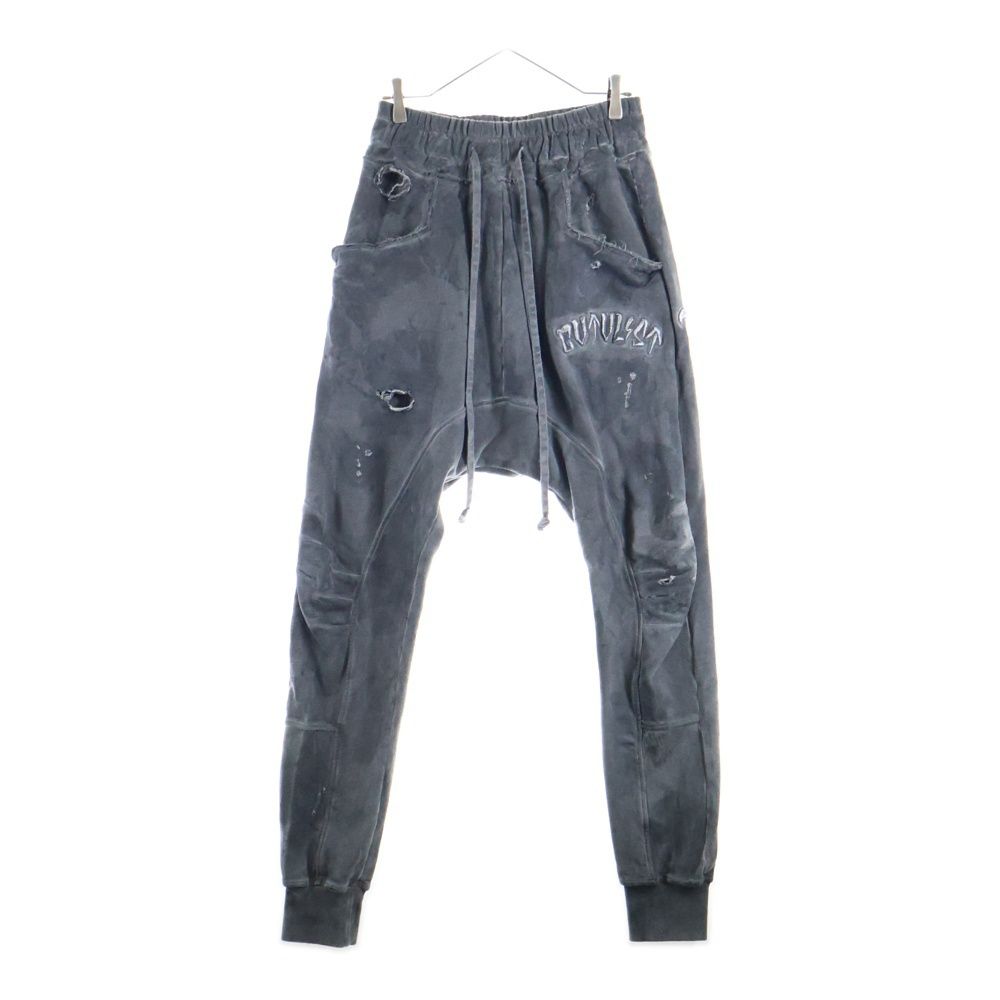 cvtvlist カタリスト 24SS ユージュアル刺繍スウェットパンツ コーティングヴィンテージ加工 カタリスト 2401090401