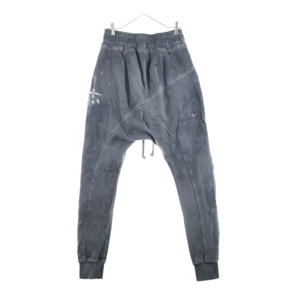 cvtvlist カタリスト 24SS ユージュアル刺繍スウェットパンツ コーティングヴィンテージ加工 カタリスト 2401090401